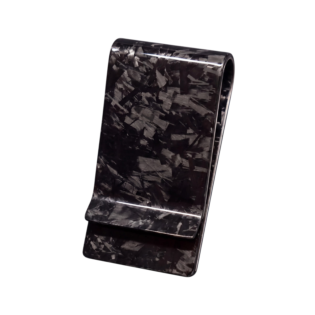 Money Clip - Carbono Forjado - Obsidiana