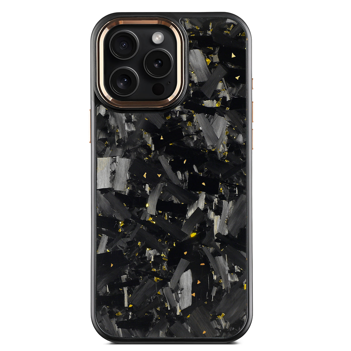 iPhone 17 Pro Max - Capa Carbono Forjado Macro EVO - Ouro