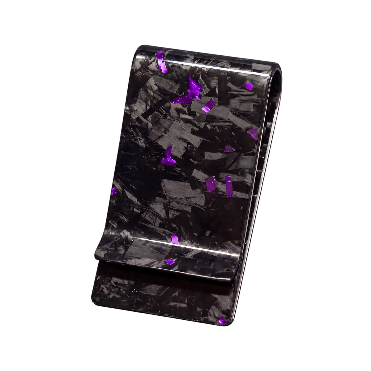 Money Clip - Carbono Forjado - Ametista