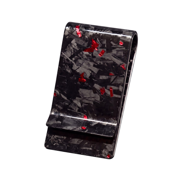 Money Clip - Carbono Forjado - Rubi
