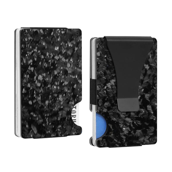 Porta-Cartões - Carbono Forjado - Obsidiana