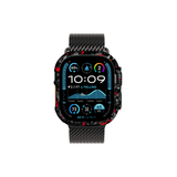 Apple Watch Ultra 1/2/3 (49MM) - Capa Carbono Forjado - Rubi