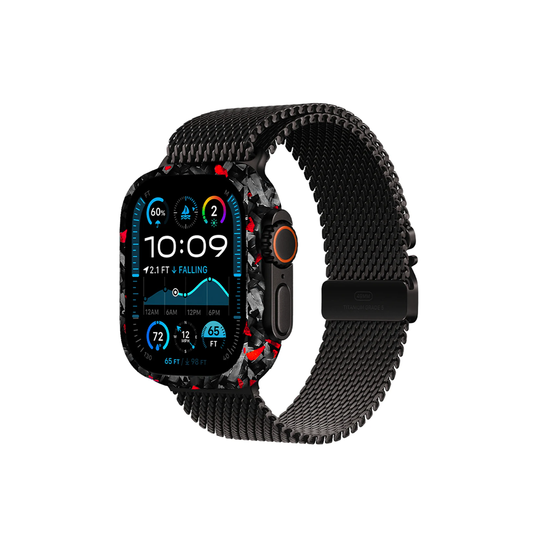 Apple Watch - Capa Carbono Forjado - Rubi