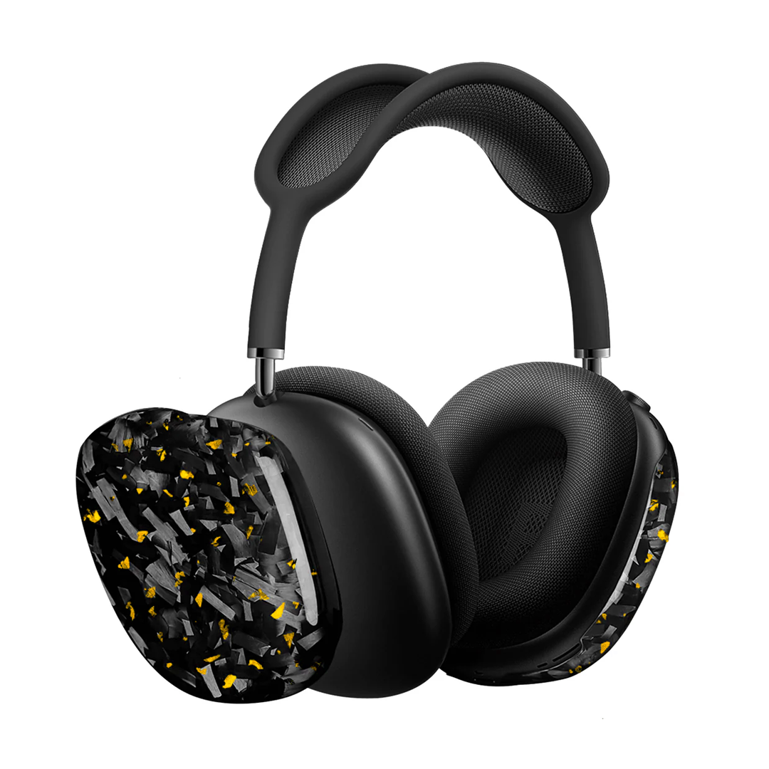 AirPods Max - Capa Carbono Forjado - Ouro