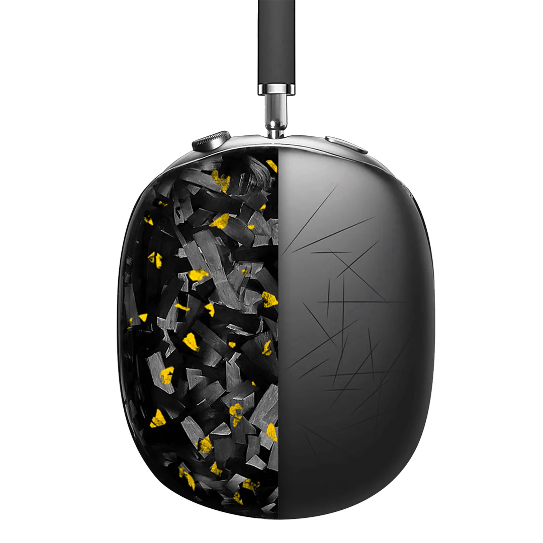 AirPods Max - Capa Carbono Forjado - Ouro