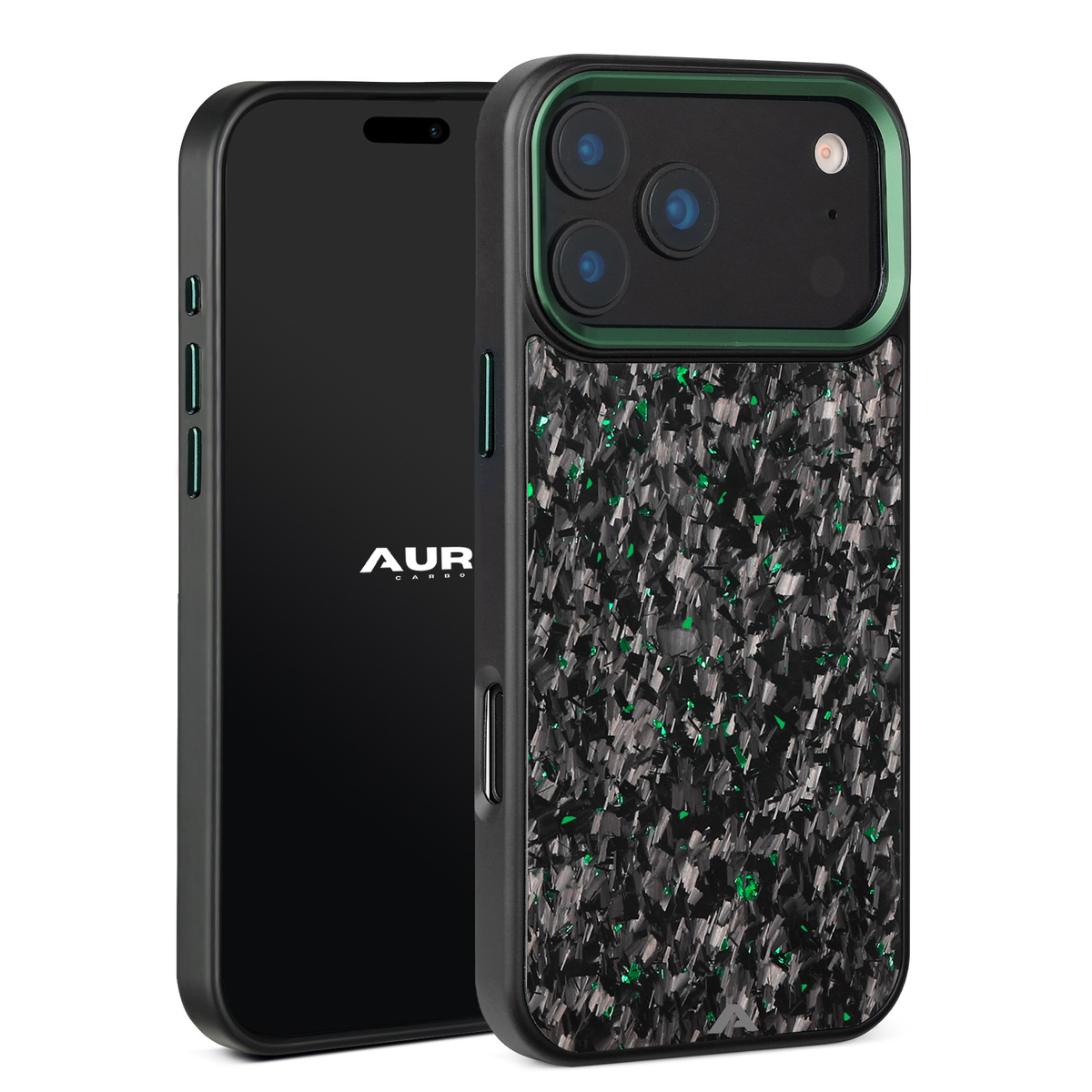 iPhone - Capa Carbono Forjado Micro EVO - Esmeralda