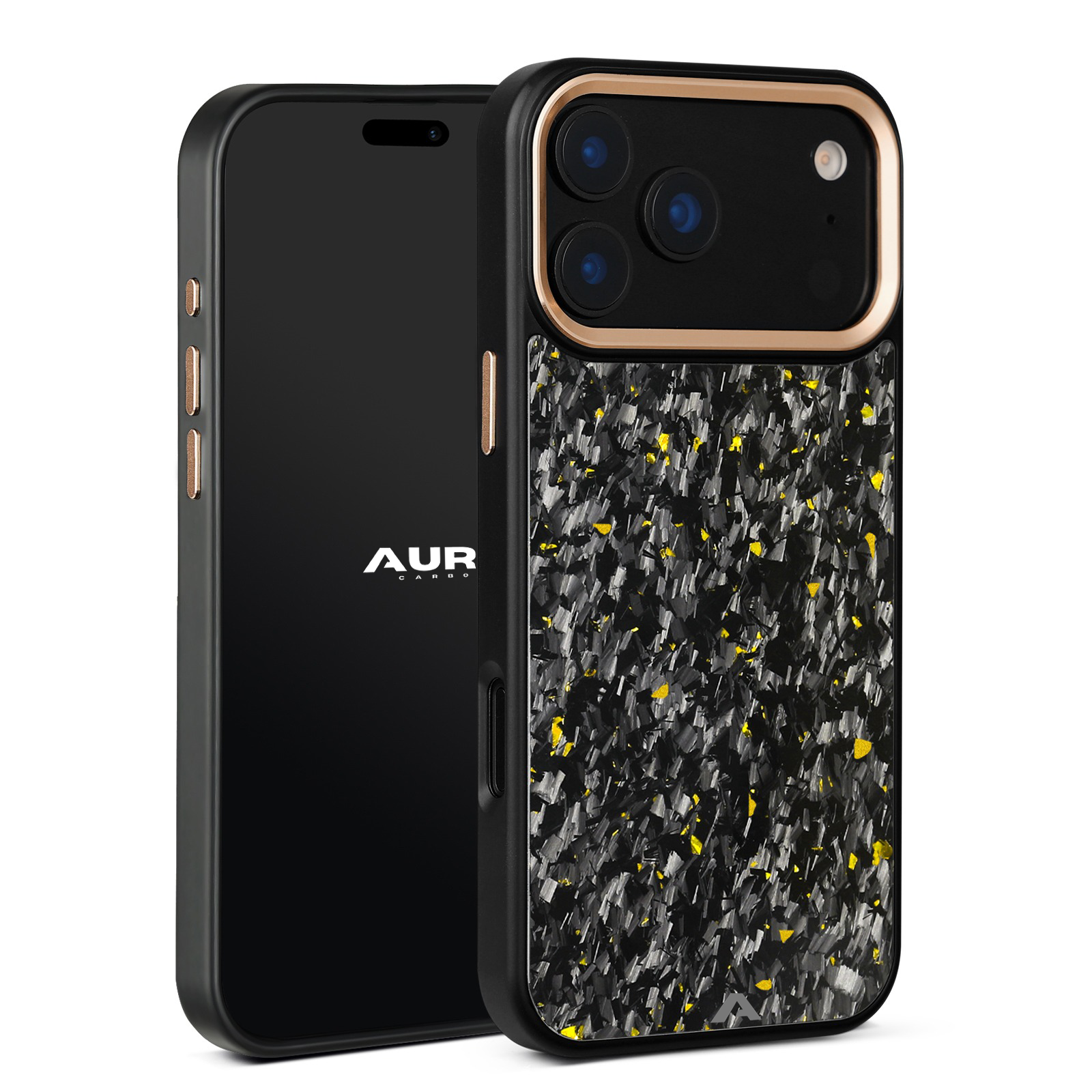 iPhone - Capa Carbono Forjado Micro EVO - Ouro