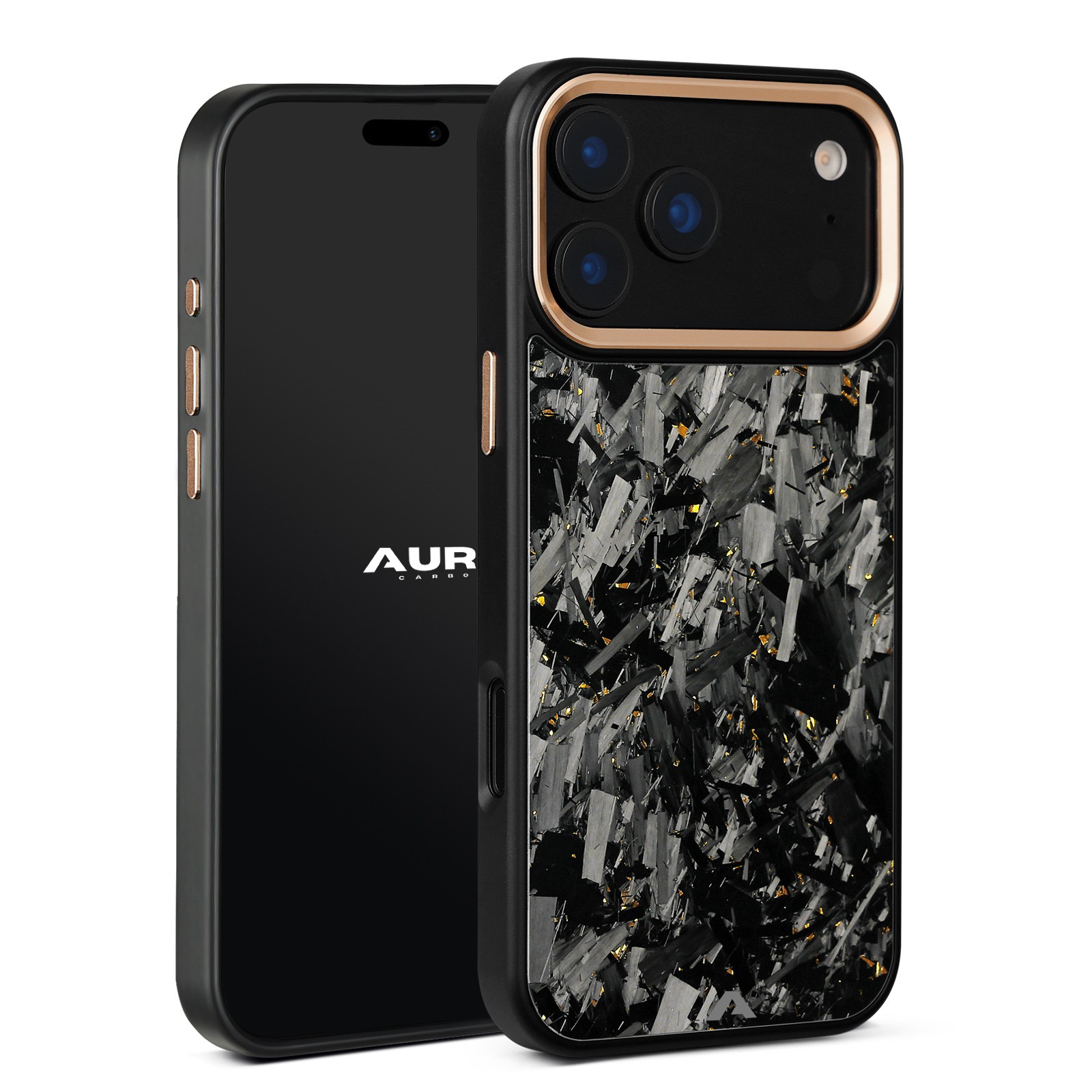 iPhone - Capa Carbono Forjado Macro EVO - Ouro