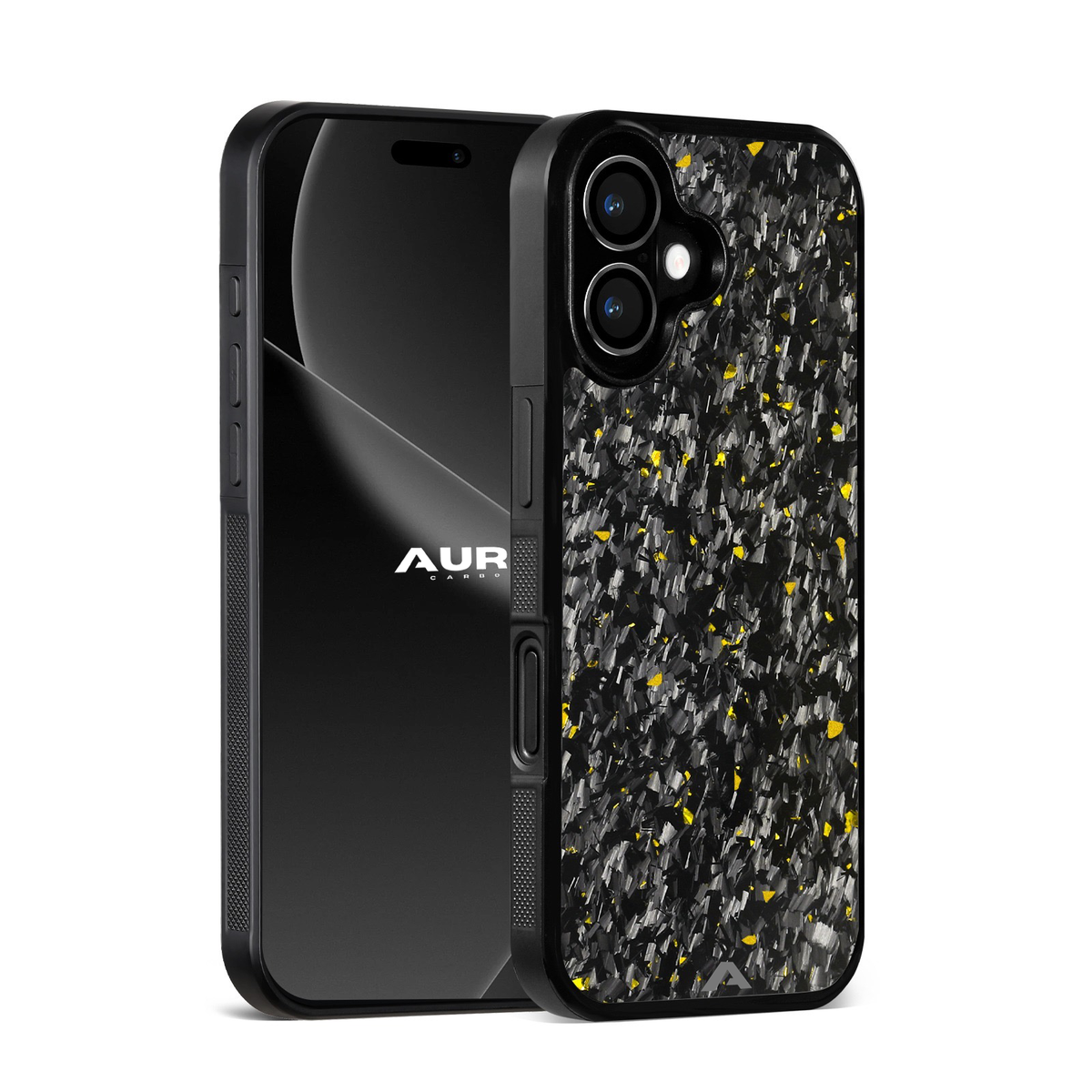 iPhone 16 Plus - Capa Carbono Forjado Micro FLEX - Ouro
