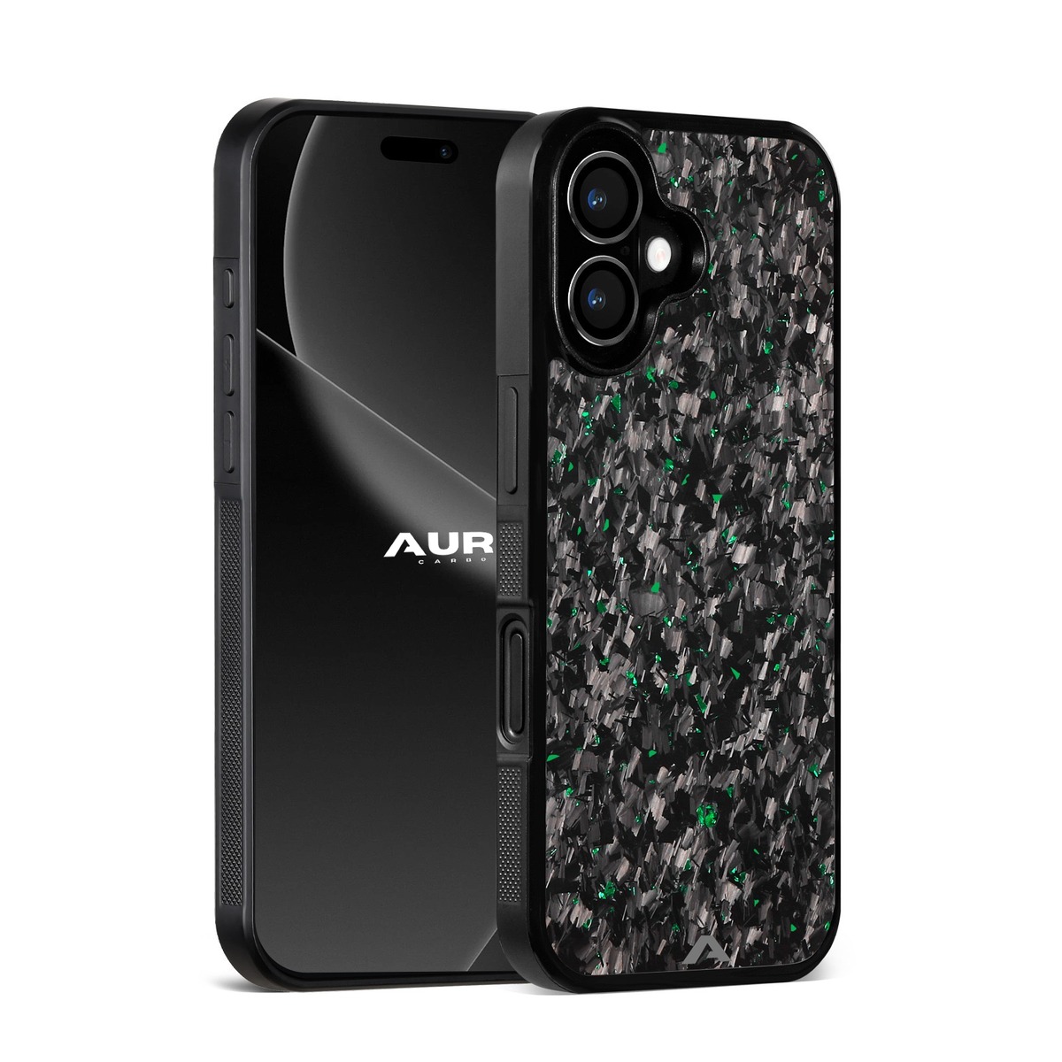 iPhone 16 Plus - Capa Carbono Forjado Micro FLEX - Esmeralda