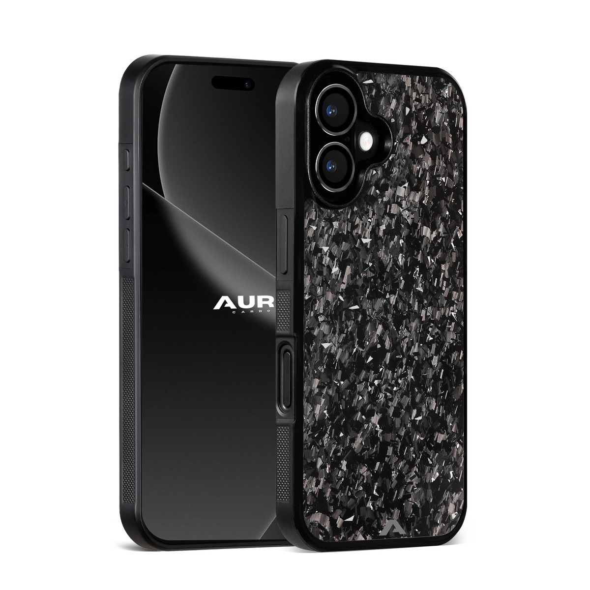 iPhone 16 Plus - Capa Carbono Forjado Micro FLEX - Prata
