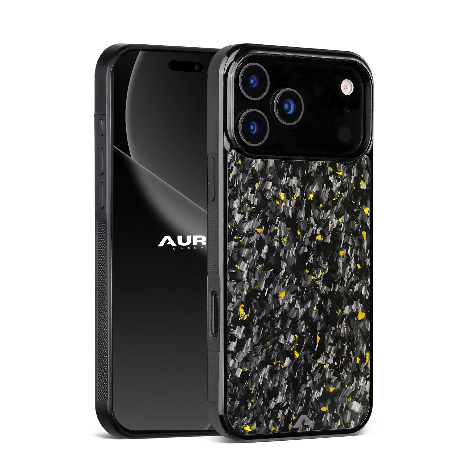 iPhone - Capa Carbono Forjado Micro FLEX - Ouro
