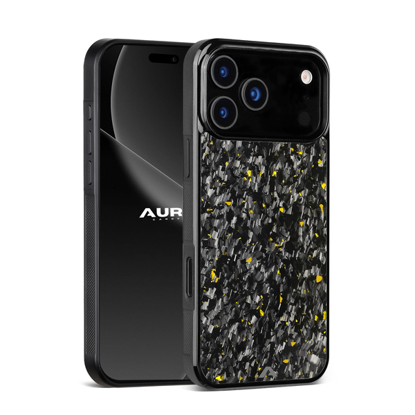 iPhone - Capa Carbono Forjado Micro FLEX - Ouro